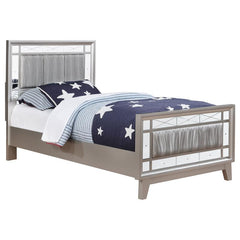 Leighton 5-piece Twin Bedroom Set Metallic Mercury - 204921T-S5