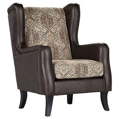 Elmbrook Upholstered Wingback Accent Club Chair Brown - 903080