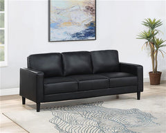 Ruth Upholstered Track Arm Sofa Black - 508361
