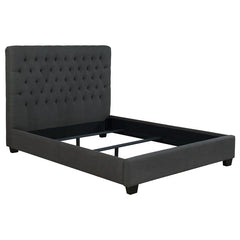 Chloe Upholstered Full Panel Bed Charcoal - 300529F