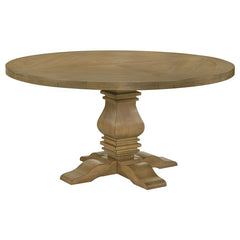 Florence 7-piece Round Dining Set Rustic Smoke and Oatmeal - 180200-S7A
