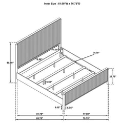 Brookmead Wood Eastern King Panel Bed Black - 224711KE