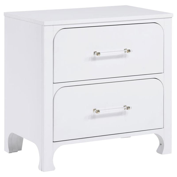 Anastasia 2-drawer Nightstand Pearl White - 224752