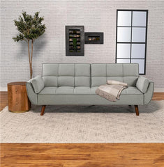 Caufield Upholstered Tufted Convertible Sofa Bed Grey - 360096