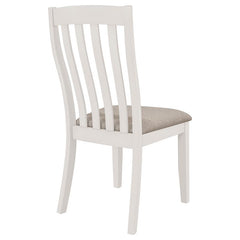 Nogales Vertical Slat Back Dining Side Chair Off White (Set of 2) - 122302
