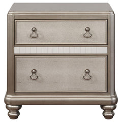 Bling Game 4-piece Queen Bedroom Set Metallic Platinum - 204180Q-S4