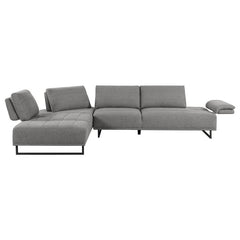 Arden Upholstered Sectional Sofa with Adjustable Back Taupe - 508888