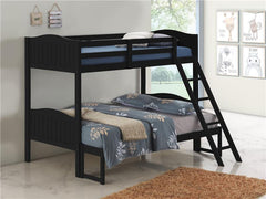 Arlo Wood Twin Over Full Bunk Bed Black - 405054BLK