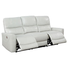 Greenfield 3-piece Power Reclining Sofa Set Ivory - 610261P-S3