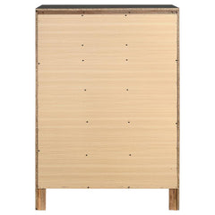 Miranda 5-drawer Chest Black and Rhinestone - 206365
