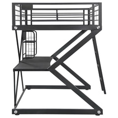 Parkview Full Workstation Loft Bed Black - 460092