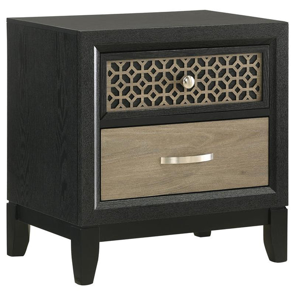Valencia 2-drawer Nightstand Black - 223042