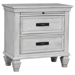 Franco 5-piece California King Bedroom Set Distressed White - 205331KW-S5