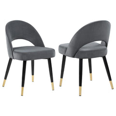 Lindsey Arched Back Upholstered Side Chairs Grey (Set of 2) - 192542
