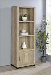Sachin 3-shelf Engineered Wood Media Tower Distressed Pine - 707746