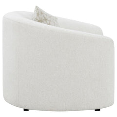 Rainn Boucle Upholstered Sloped Arm Accent Chair Latte - 509173