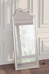 Evangeline Full Length LED Light Floor Mirror Silver Oak - 223400