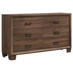 Brandon 5-piece Eastern King Bedroom Set Warm Brown - 205321KE-S5