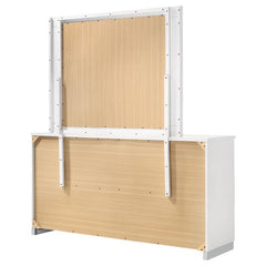 Felicity 6-drawer Dresser with Mirror Glossy White - 203503M