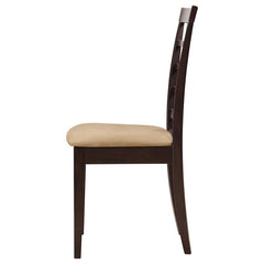 Kelso Lattice Back Dining Chairs Cappuccino (Set of 2) - 190822