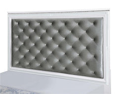 Eleanor Wood Queen Panel Bed White - 223561Q