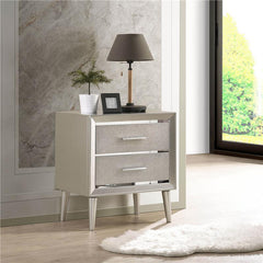 Ramon 2-drawer Nightstand Metallic Sterling - 222702