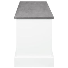 Alma 3-drawer Storage Bench White and Weathered Grey - 501196