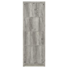 Burke 3-shelf Engineered Wood Media Tower Grey Driftwood - 707726