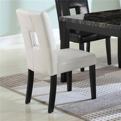 Shannon Open Back Upholstered Dining Chairs White (Set of 2) - 103612WHT