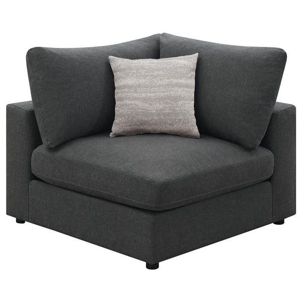 Serene Upholstered Corner Charcoal - 551325