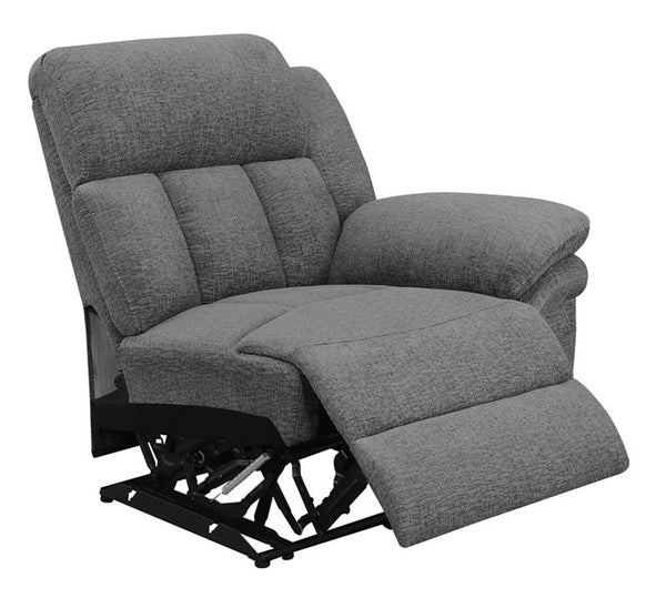 Bahrain Upholstered RAF Recliner Charcoal - 609540RR