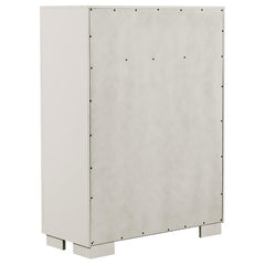 Jessica 5-piece Eastern King Bedroom Set Cream White - 202990KE-S5