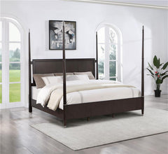 Emberlyn Wood Eastern King Poster Bed Brown - 223061KE