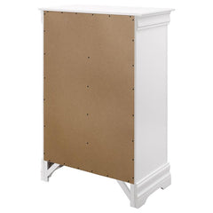 Louis Philippe 5-drawer Chest White - 204695