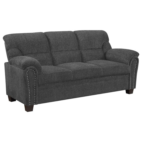 Clementine Upholstered Padded Arm Sofa Grey - 506574