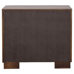 Jessica 5-piece Eastern King LED Bedroom Set Cappuccino - 200711KE-S5P