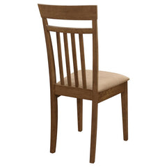 Robles 5-piece Dining Set Chestnut and Tan - 150430