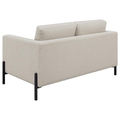 Tilly 2-piece Upholstered Track Arm Sofa Set Oatmeal - 509901-S2