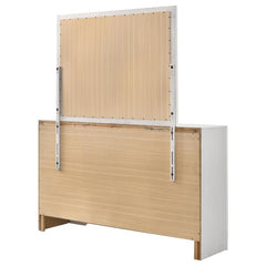 Miranda 7-drawer Dresser with Mirror White and Rhinestone - 205113M