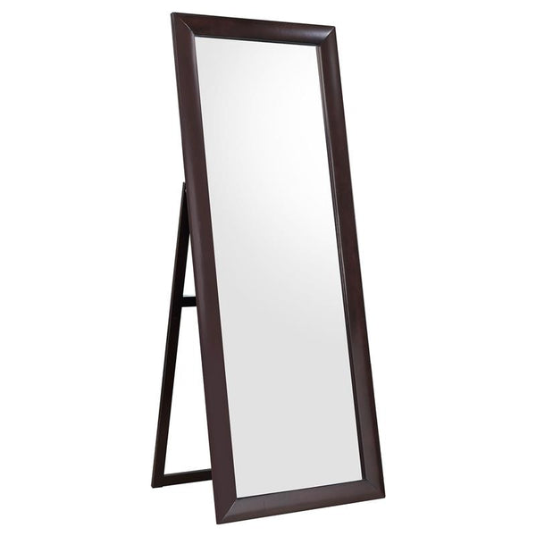 Phoenix Rectangular Standing Floor Mirror Black - 200417