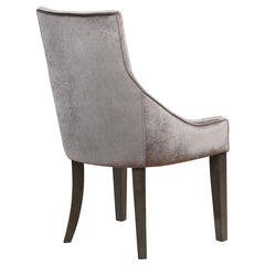 Phelps Upholstered Demi Wing Chairs Grey (Set of 2) - 121714