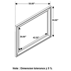 Avenue Dresser Mirror Weathered Grey - 224034