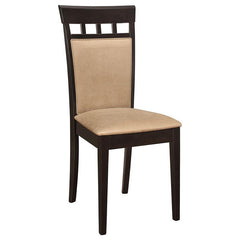 Gabriel Upholstered Side Chairs Cappuccino and Tan (Set of 2) - 100773