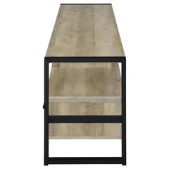 James 3-drawer Engineered Wood 71" TV Stand Distressed Pine - 704273