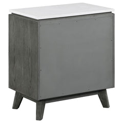 Nathan 2-drawer Nightstand Grey - 224602