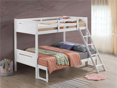 Littleton Wood Twin Over Full Bunk Bed White - 405052WHT