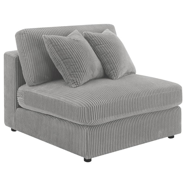 Blaine Upholstered Armless Chair Fog - 509997