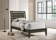 Serenity Wood Twin Panel Bed Mod Grey - 215841T