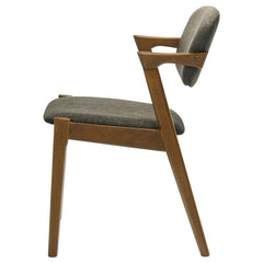 Malone Dining Side Chairs Brown and Dark Walnut (Set of 2) - 105352