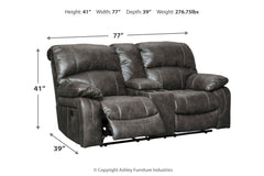Dunwell Power Reclining Loveseat with Console - 5160118